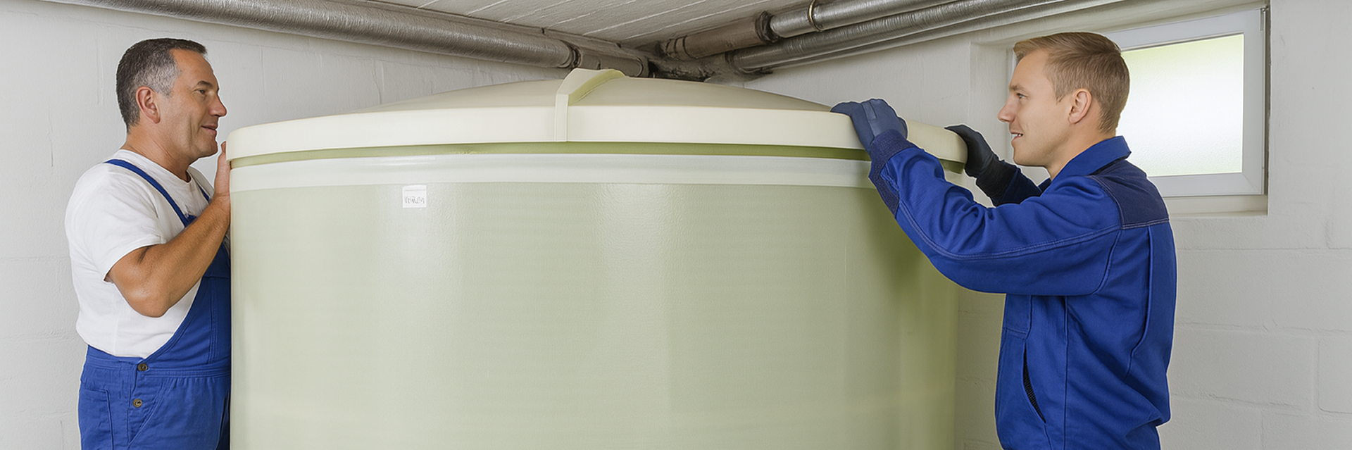 Fachmann bei Tankwartung